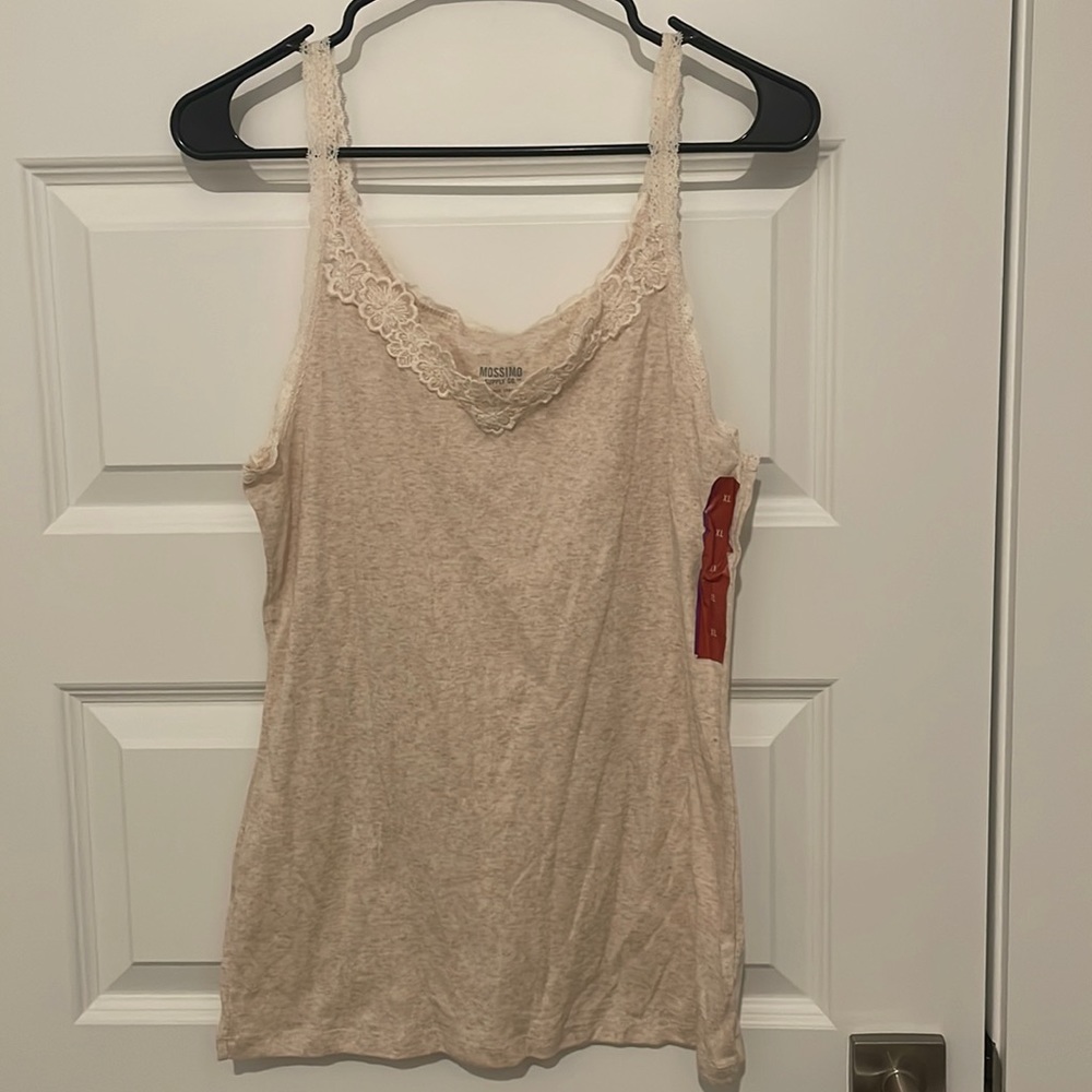 Lace tan cami